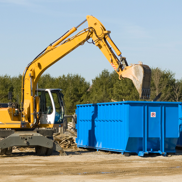 are there any restrictions on where a residential dumpster can be placed in Susan VA